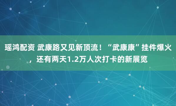 瑶鸿配资 武康路又见新顶流！“武康康”挂件爆火，还有两天1.2万人次打卡的新展览