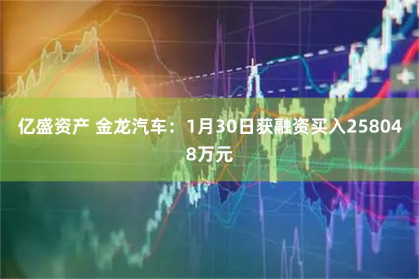 亿盛资产 金龙汽车：1月30日获融资买入258048万元